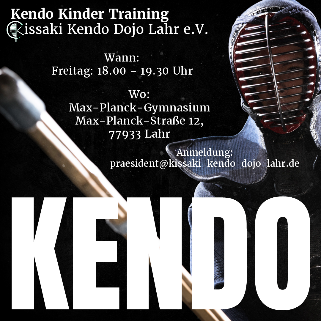 Read more about the article NEU! Kinder/ Jugendlichen Training im Kissaki Kendo Dojo!